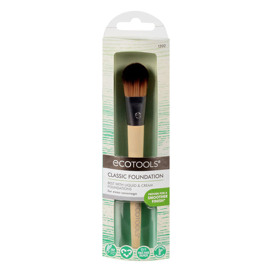 Eco Tool - Brocha clásica para base de maquillaje - Caja de 12 unidades