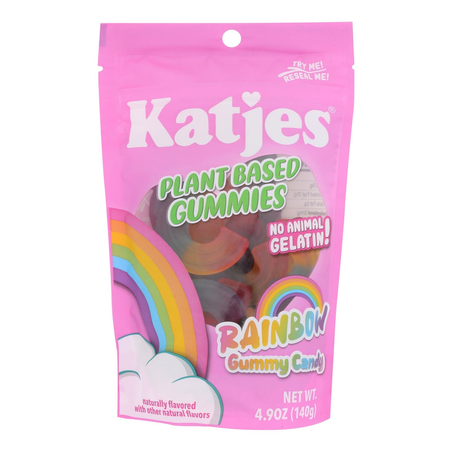 Katjes - Gomitas de caramelo Rnbw Plntbsd - Caja de 9 - 4,9 oz