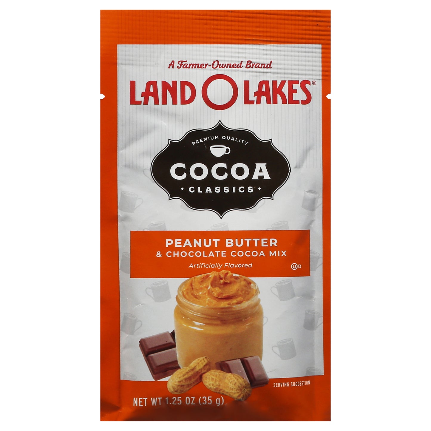 Land O Lakes - Chocolate con mantequilla de maní y cacao - Caja de 12 - 1,25 oz