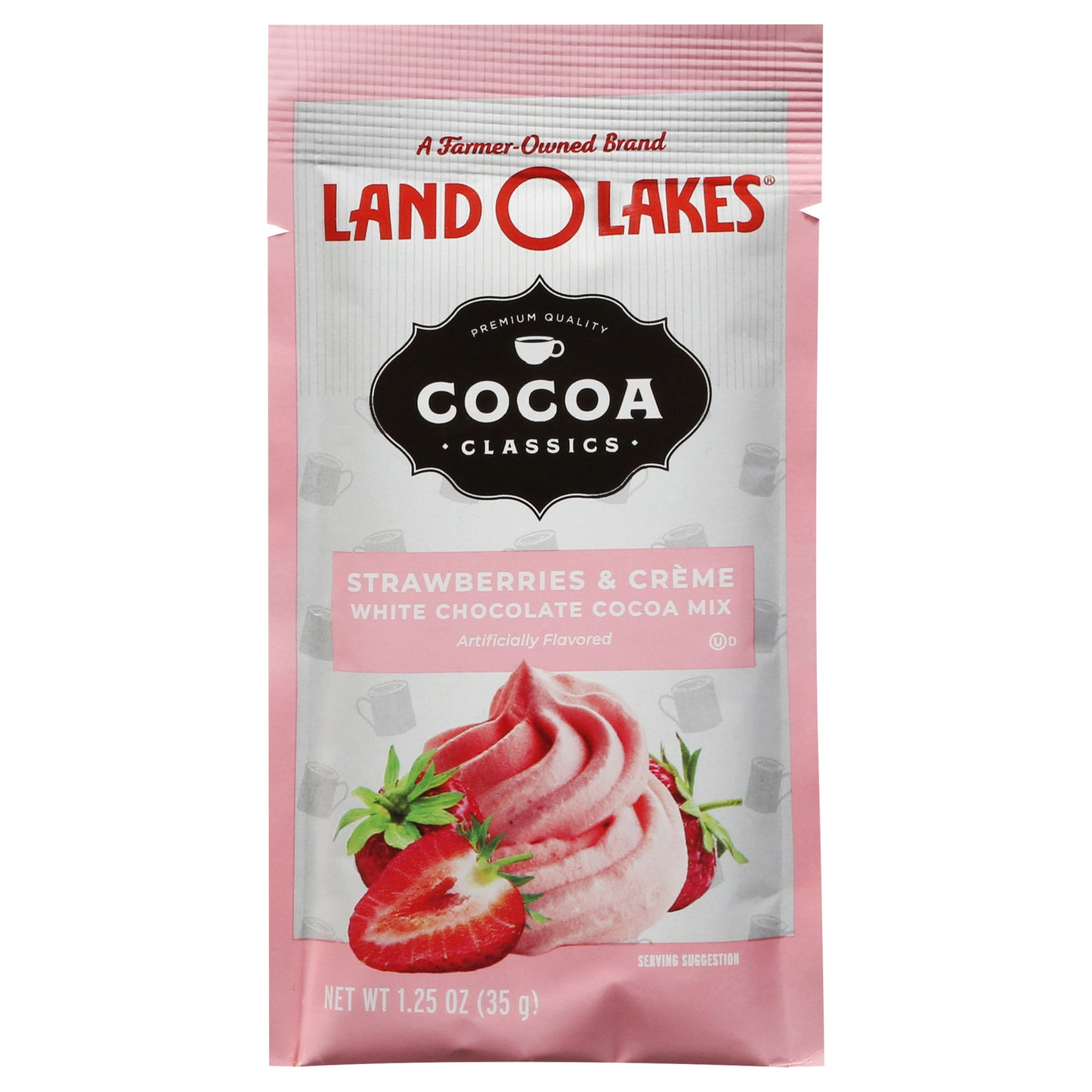 Land O Lakes - Chocolate con sabor a cacao, fresa y crema - Caja de 12 unidades de 1,25 oz