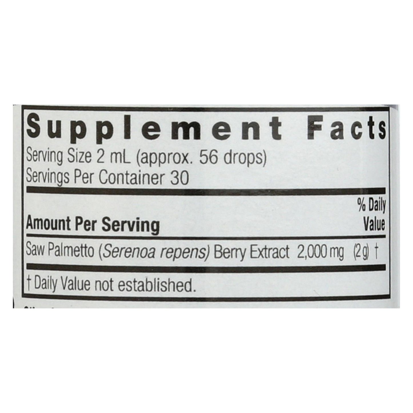 Respuesta de la naturaleza - Baya de saw palmetto - 2 fl oz