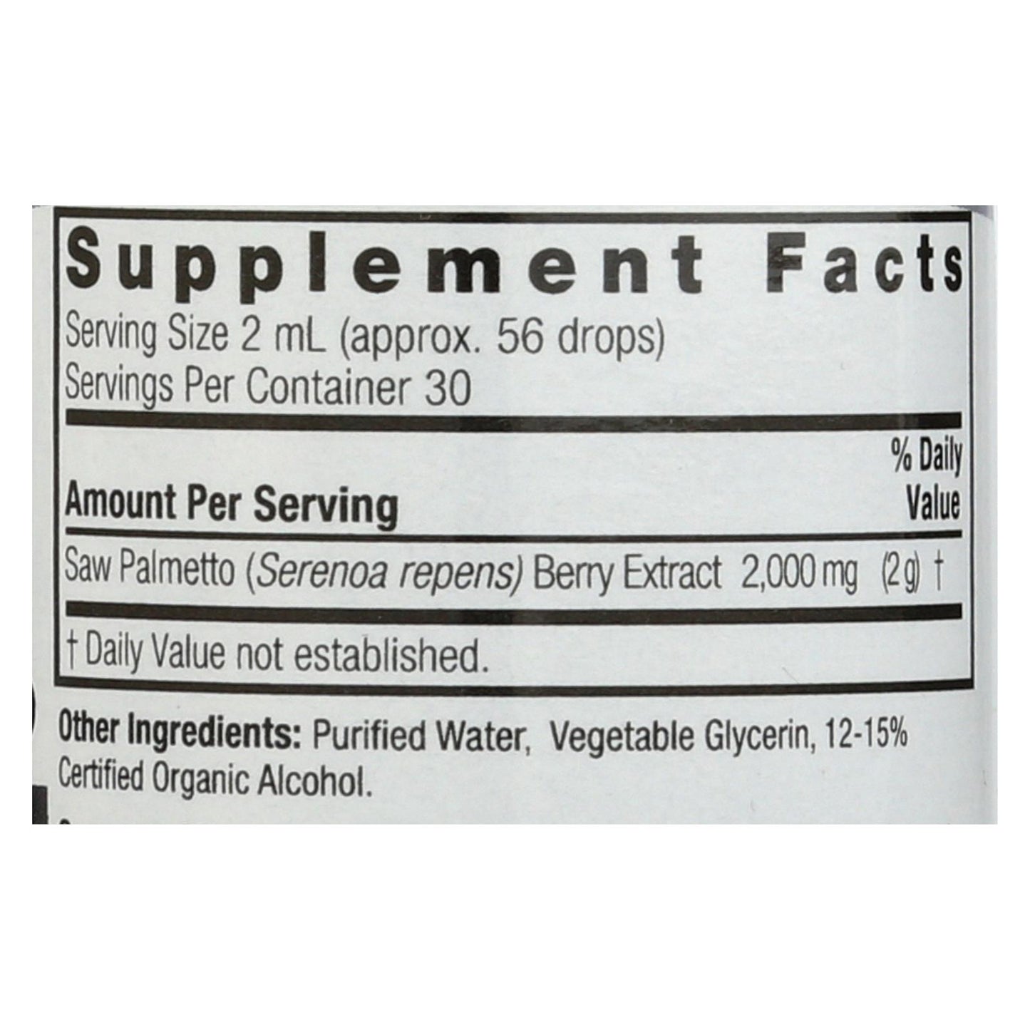 Respuesta de la naturaleza - Baya de saw palmetto - 2 fl oz