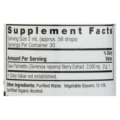 Respuesta de la naturaleza - Baya de saw palmetto - 2 fl oz