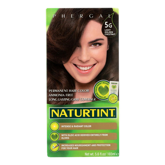 Tinte permanente para el cabello Naturtint, 5 g, castaño claro dorado, 5,28 oz