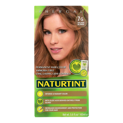 Tinte para el cabello Naturtint - Permanente - 7 g - Rubio dorado - 5,28 oz