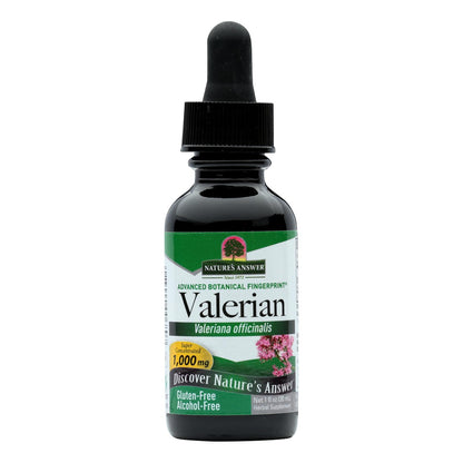 Nature's Answer - Raíz de valeriana sin alcohol - 1 fl oz