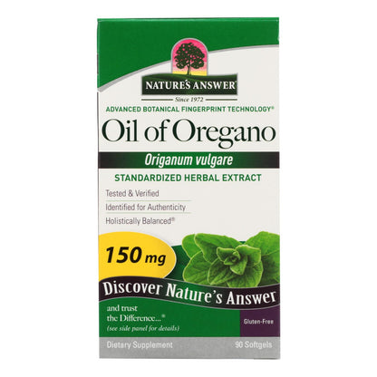 Nature's Answer - Aceite de orégano - 90 cápsulas blandas