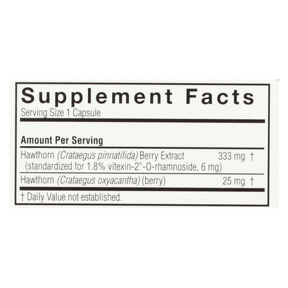 Nature's Answer - Extracto de hoja de espino - 60 cápsulas vegetarianas
