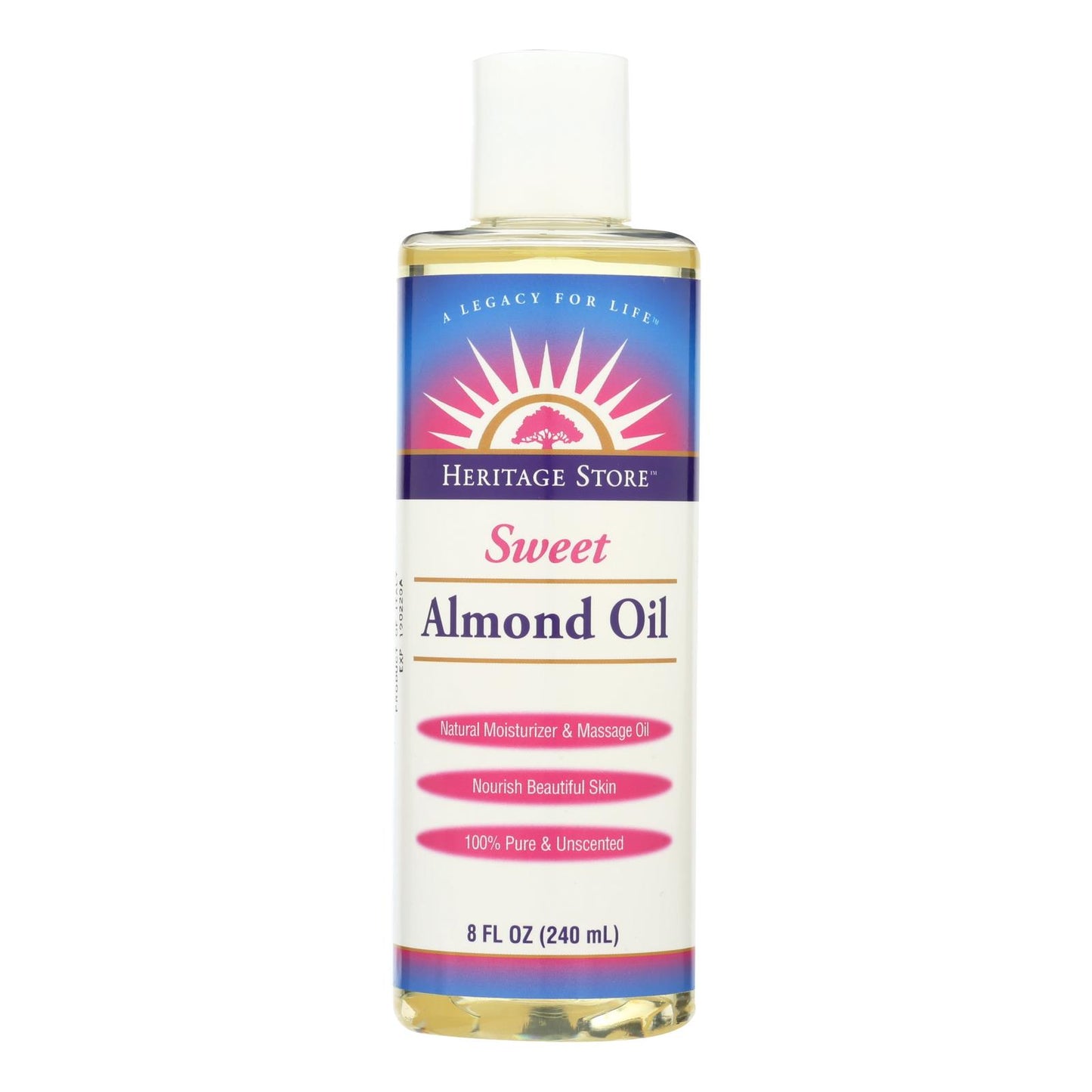 Heritage Products Sweet Almond Oil - 8 Fl Oz