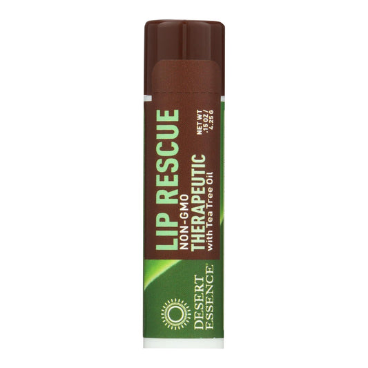 Desert Essence - Lip Rescue Therapeutic con aceite de árbol de té - 0,15 oz - Caja de 24