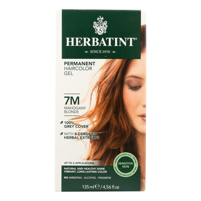 Herbatint Permanent Herbal Haircolour Gel 7m Mahogany Blonde - 135 Ml