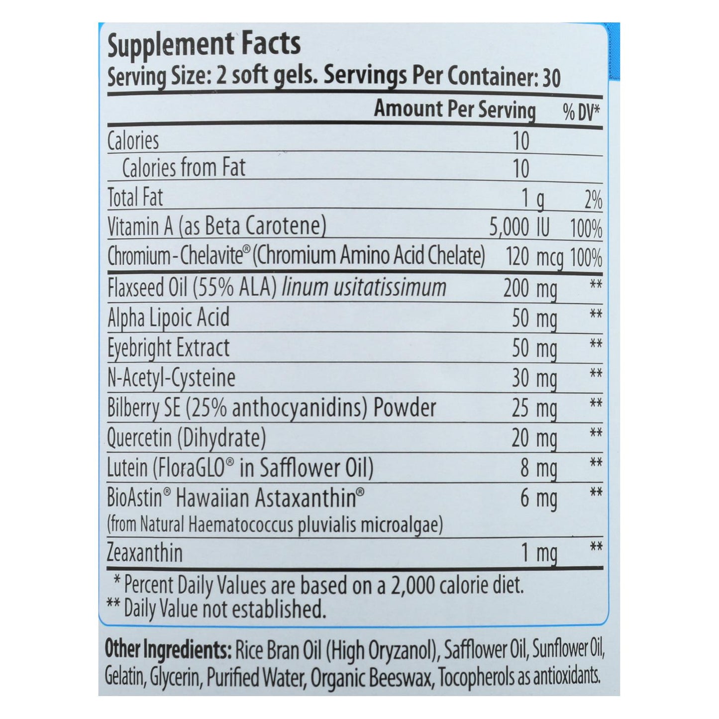 Eyeastin de Nutrex Hawaii MD Formulas - 60 cápsulas blandas vegetarianas