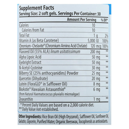 Eyeastin de Nutrex Hawaii MD Formulas - 60 cápsulas blandas vegetarianas