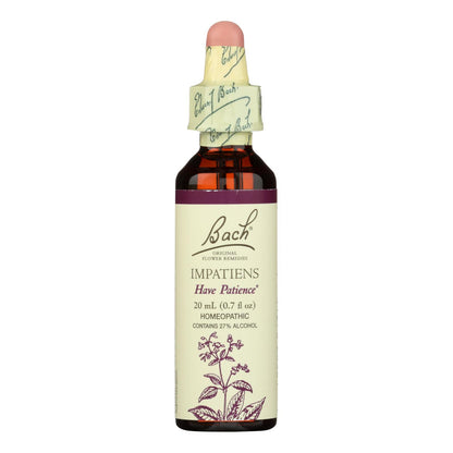 Bach Flower Remedies Essence Impatiens - 0.7 Fl Oz