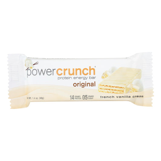 Power Crunch Bar - French Vanilla Cream - Case Of 12 - 1.4 Oz