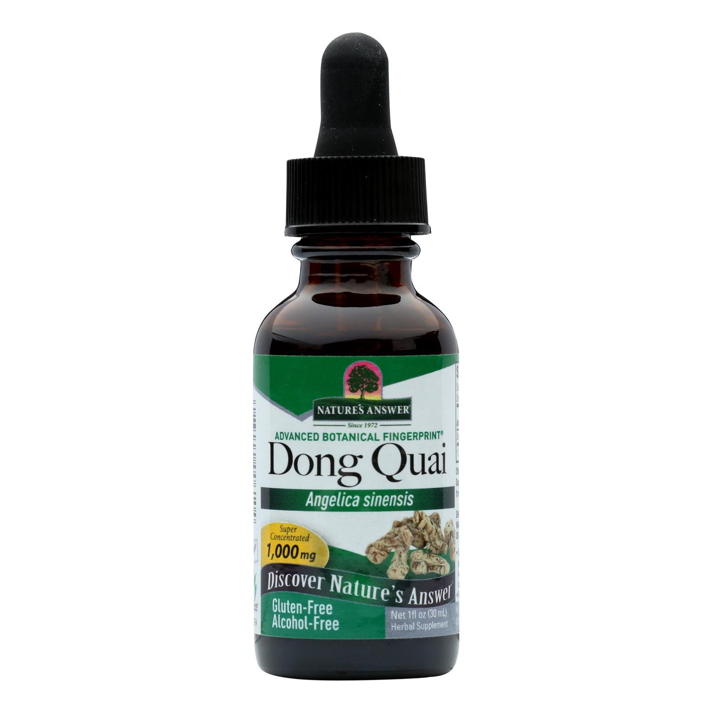 Respuesta de la naturaleza - Raíz de dong quai sin alcohol - 1 fl oz