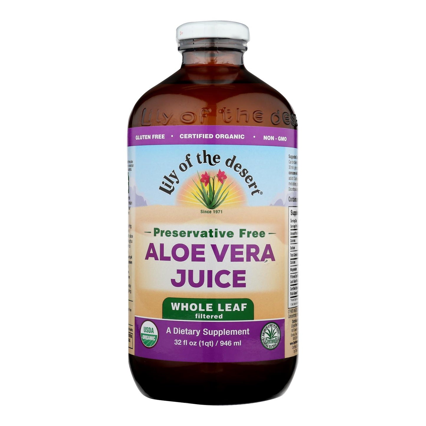 Lily Of The Desert - Aloe Vera Juice - Whole Leaf - 32 Fl Oz