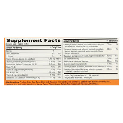 Alacer - Emergen-c 维生素 C 碳酸饮料混合物 橘子味 - 1000 毫克 - 30 包