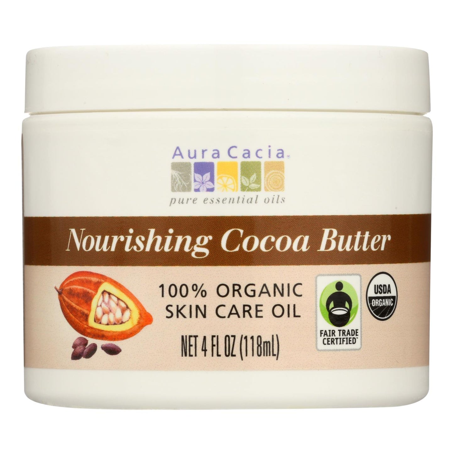 Aura Cacia - Organic Cocoa Butter - 4 Oz