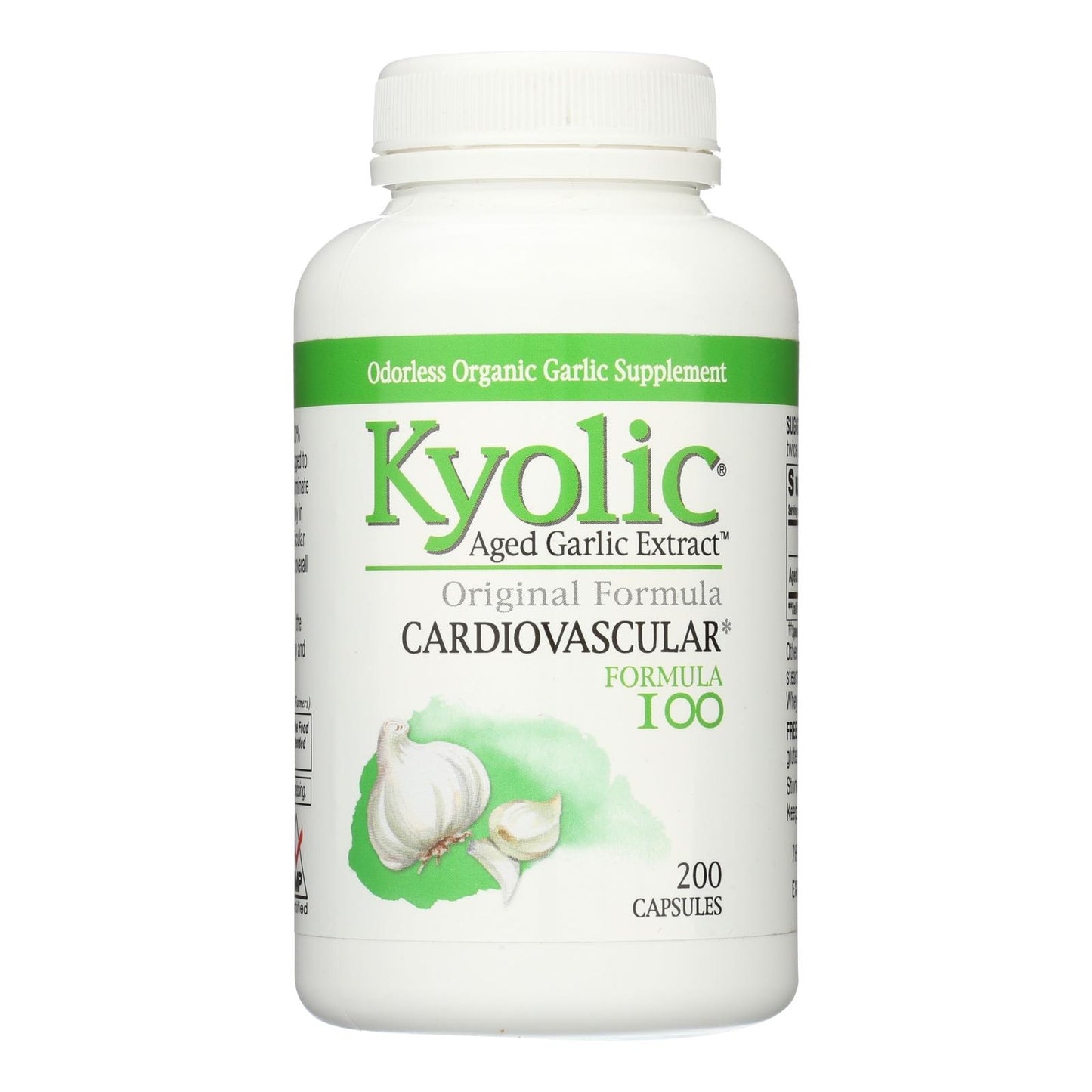 Kyolic - Fórmula cardiovascular con extracto de ajo envejecido 100 - 200 cápsulas