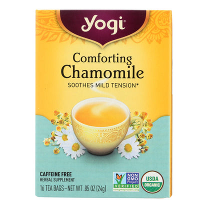 Yogi Organic Comforting Chamomile - 16 bolsitas de té - Caja de 6