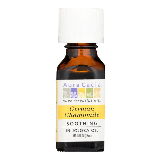 Aura Cacia - German Chamomile In Jojoba Oil - 0.5 Fl Oz