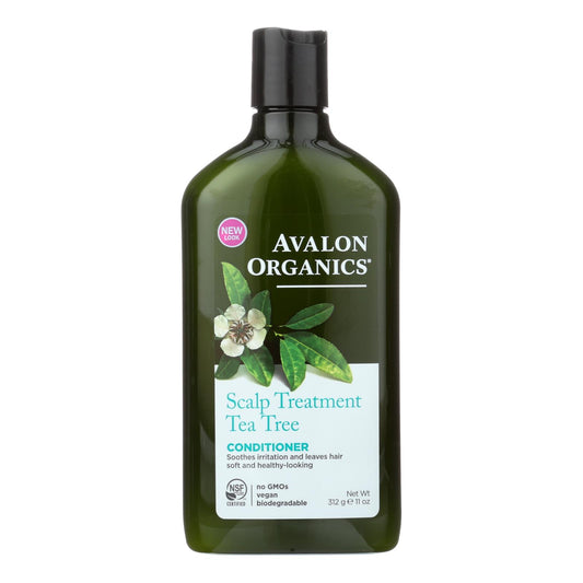 Acondicionador de árbol de té para el cuero cabelludo de Avalon Organics - 11 fl oz