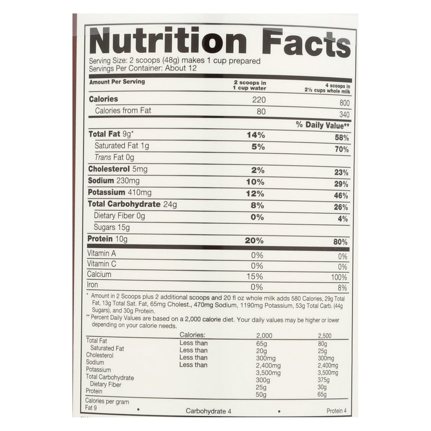 Naturade Aumento de Peso Vainilla - 20.3 Oz