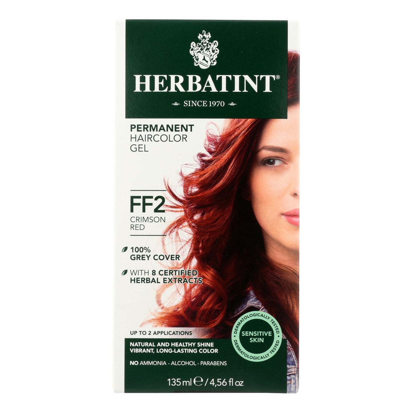 Kit de coloración para el cabello Herbatint Flash Fashion Crimson Red Ff2 - 1 kit
