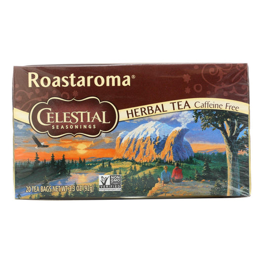 Té de hierbas Celestial Seasonings sin cafeína Roastaroma - 20 bolsitas de té - Caja de 6