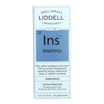 Insomnio homeopático de Liddell - 1 onza líquida