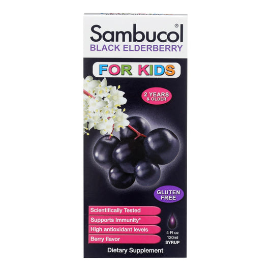 Sambucol - Black Elderberry Liquid For Kids - 4 Fl Oz