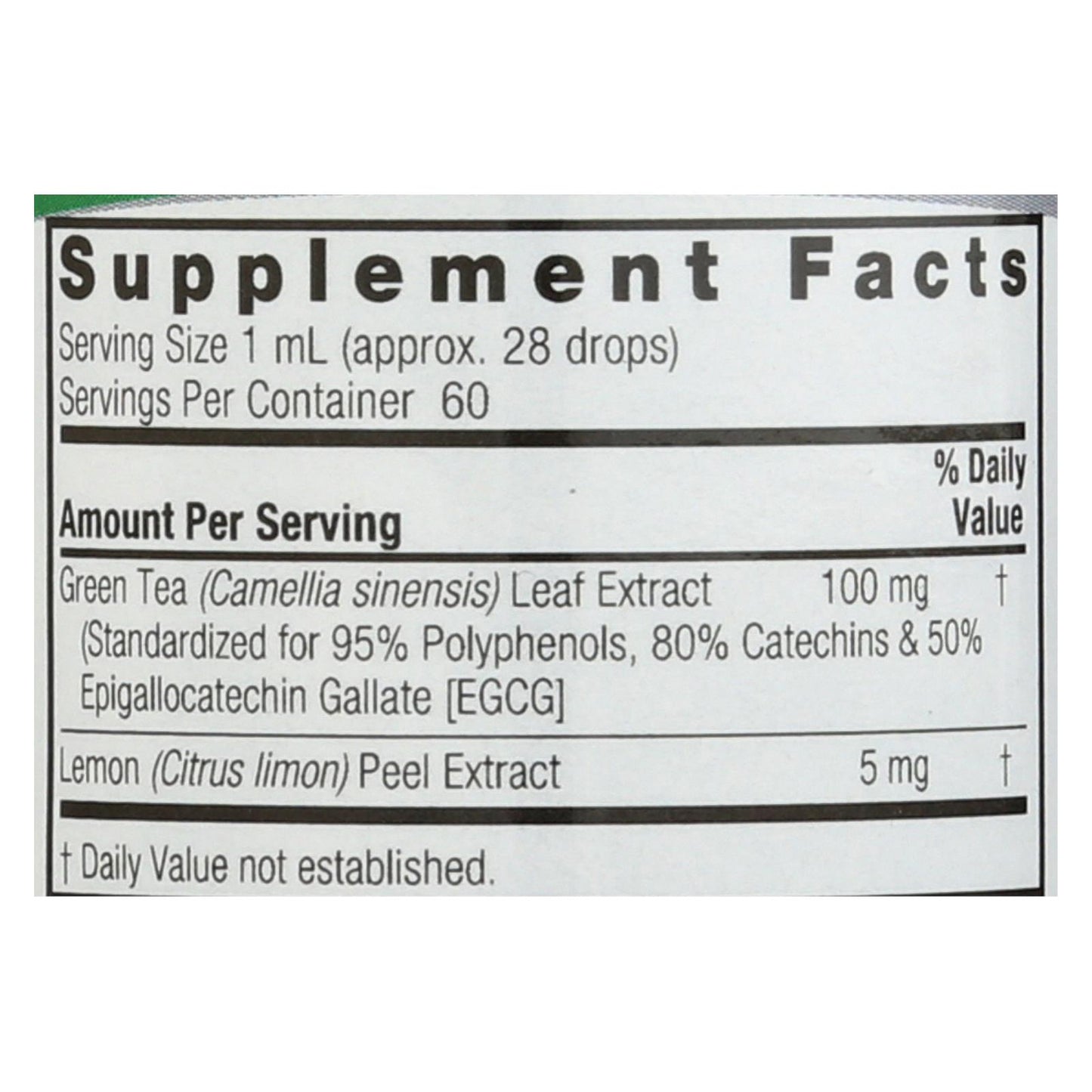 Nature's Answer - Té verde súper sin alcohol ni azúcar - 2 fl oz