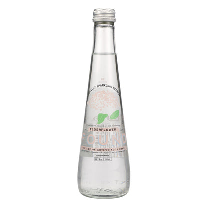Found Beverage Co. Encontrado agua con gas infusionada con flor de saúco - Caja de 12 - 11,2 fz