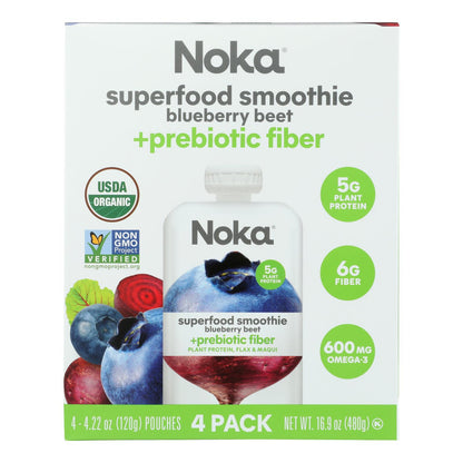 Noka - Sprfd Smthe Bbry Remolacha - Caja De 6 Paquetes De 4