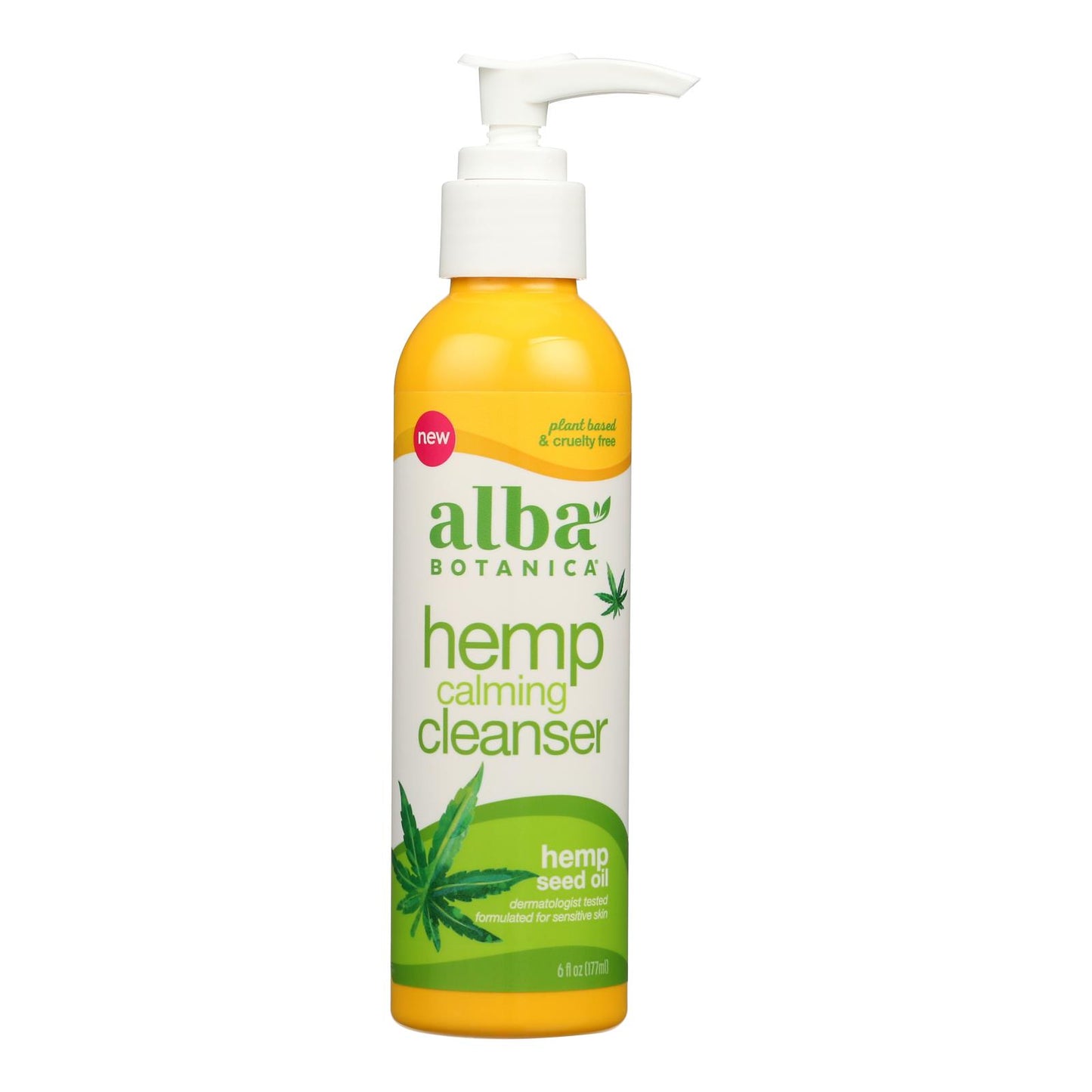 Alba Botanica - Limpiador calmante de cáñamo - 1 unidad - 6 oz