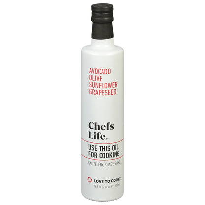 Chefs Life - Aceite para cocinar - Caja de 12 - 16,9 Fz