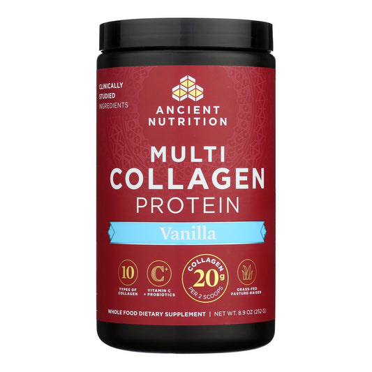 Ancient Nutrition - Mlti Collagen Protein Vanlla - 1 unidad de 1 a 8,9 oz