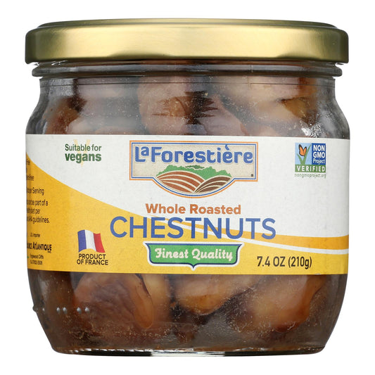 Castañas asadas enteras de La Forestiere - Caja de 12 - 7,4 oz