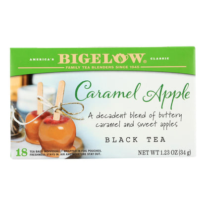 Bigelow Tea - Té de manzana y caramelo - Caja de 6 - 18 bolsas