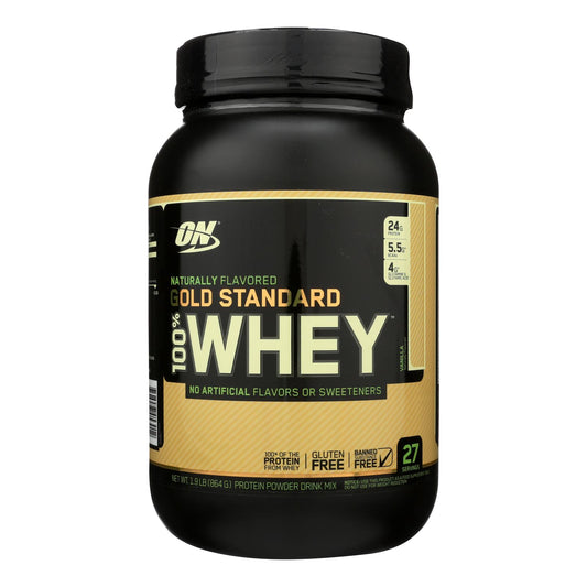 Optimum Nutrition - Whey 100% vainilla natural - 1 unidad - 1,9 lb