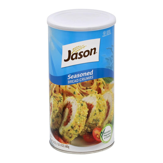Migas de pan Jason - Saborizadas - Caja de 12 - 24 oz.
