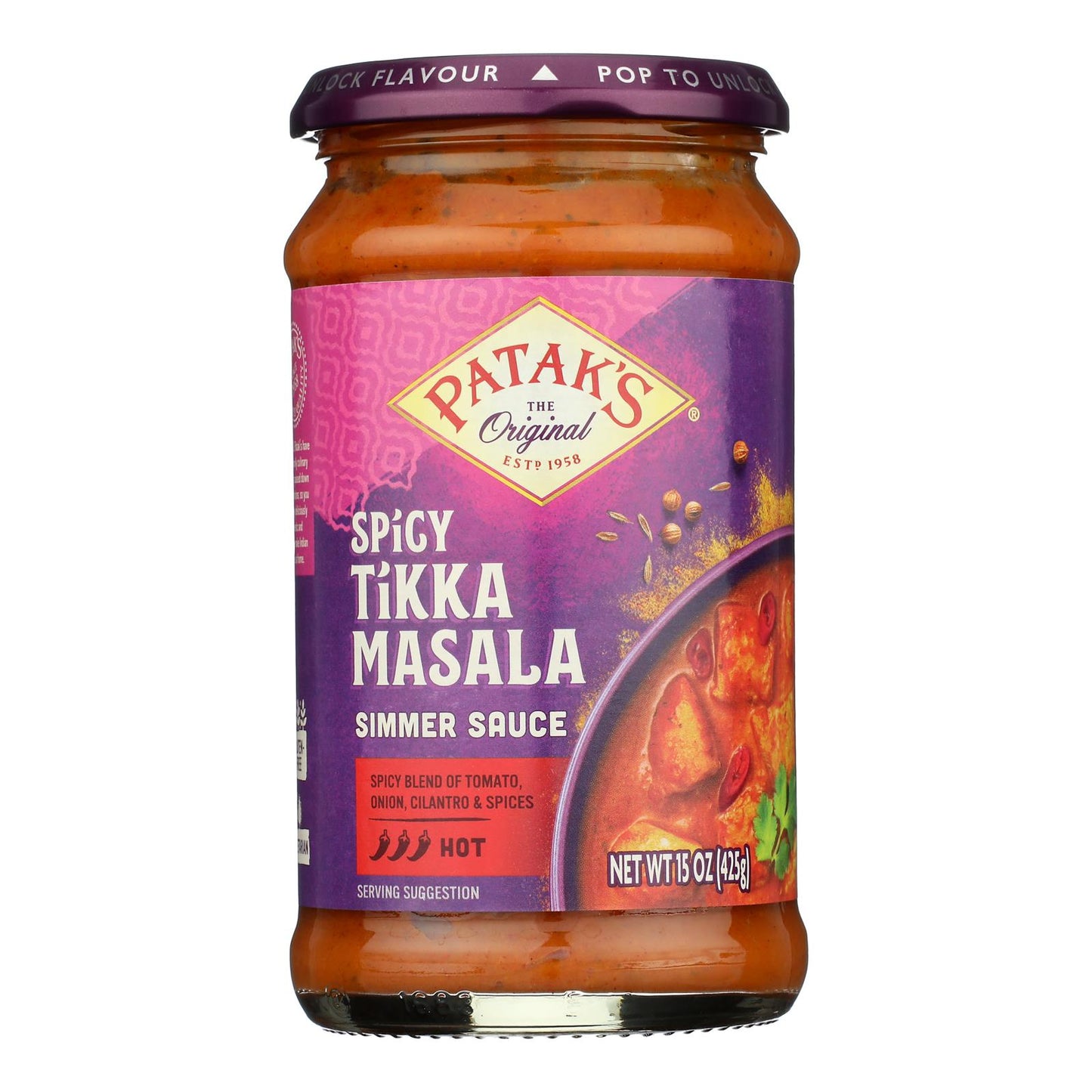 Patak's - Salsa H&amp;S Tikka Masala - Caja de 6-15 oz