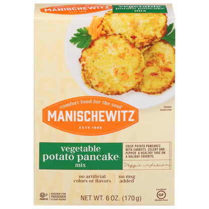 Manischewitz 蔬菜土豆煎饼粉 - 12 盒装 - 6 盎司