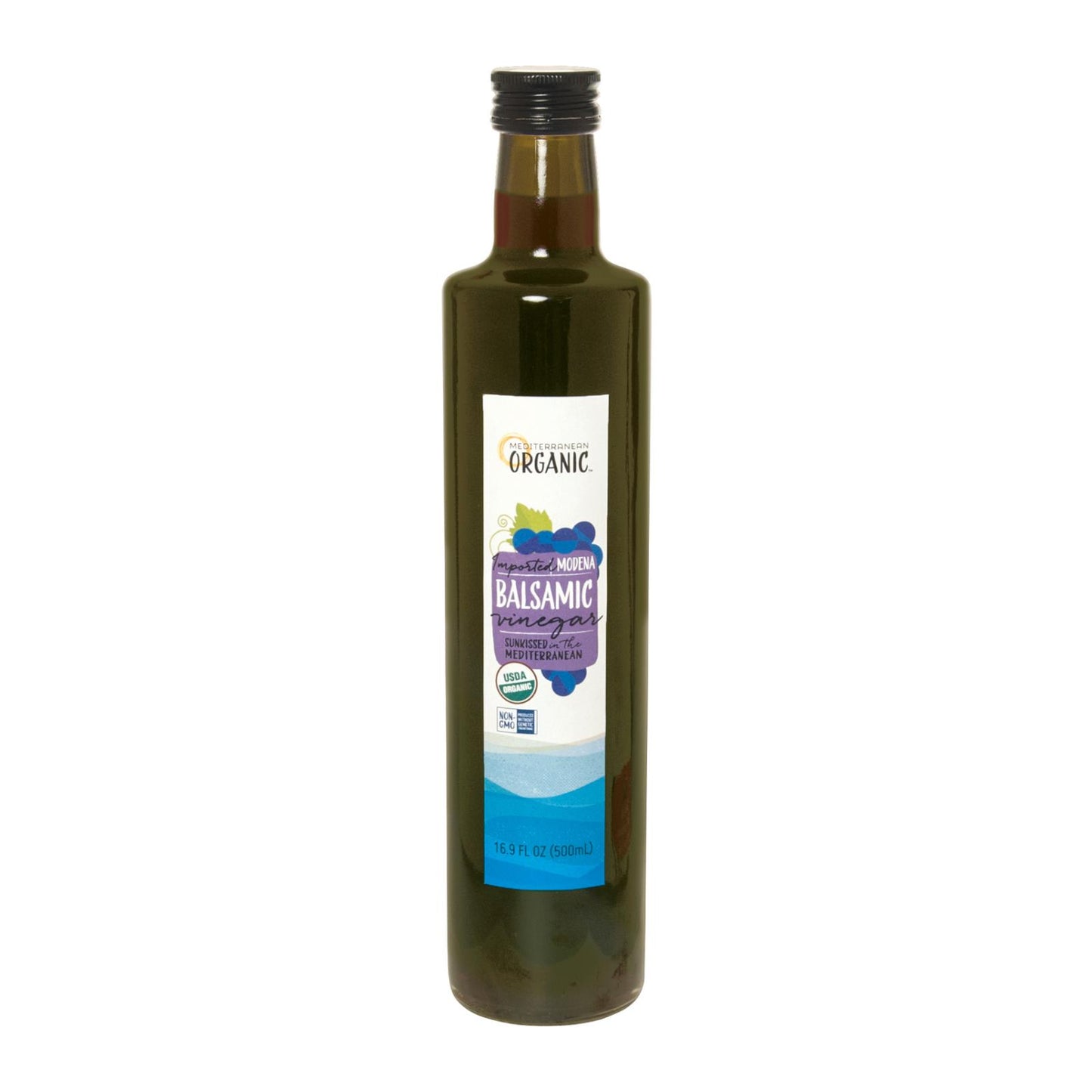 Vinagre balsámico orgánico mediterráneo - Caja de 6 - 16,9 Fz