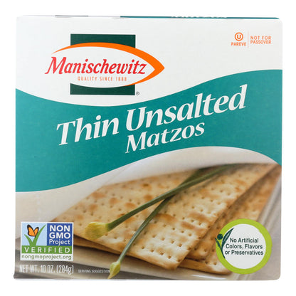 Manischewitz - Thin Tea Matzo - Case Of 12 - 10 Oz.