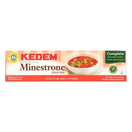 Mezcla para sopa minestrone Kedem - Caja de 24 - 6 oz.