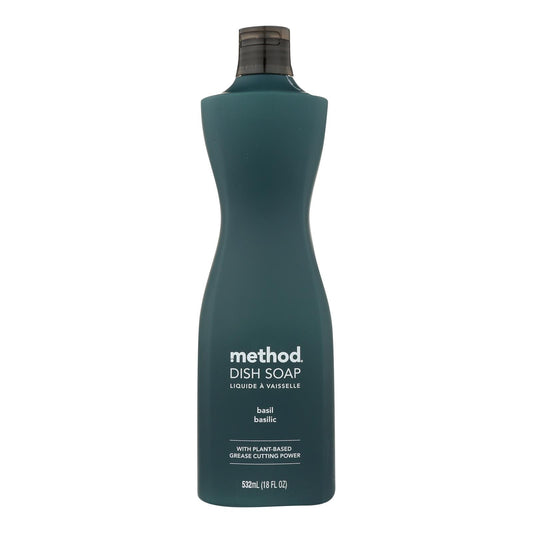 Method Products Inc - Jabón para platos Basil Pour - Caja de 6 - 18 Fz