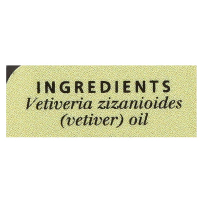 Aura Cacia - Aceite esencial puro de vetiver - 0.5 onzas líquidas