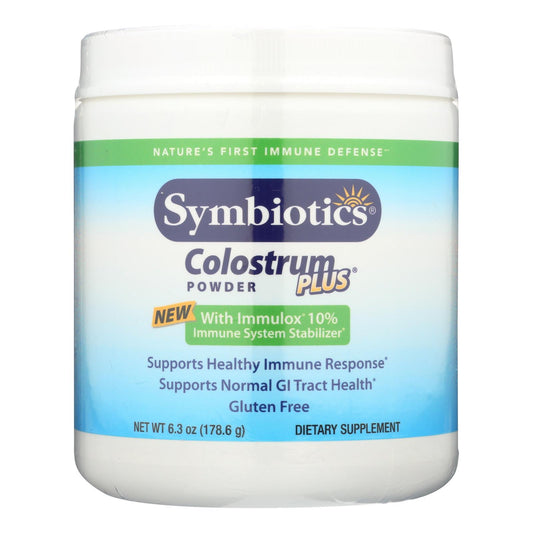 Polvo de calostro plus de Symbiotics, 6,3 oz